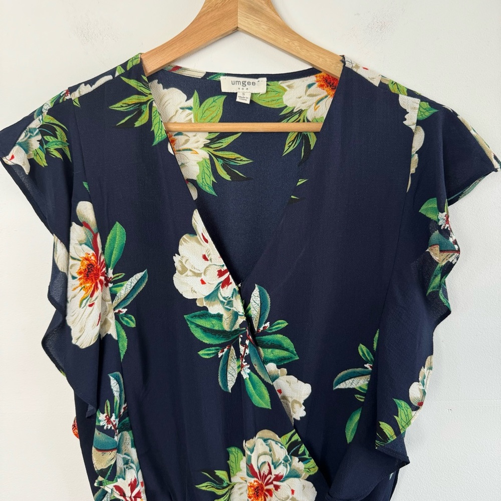 Umgee Black Floral Romper - Picture 9 of 11